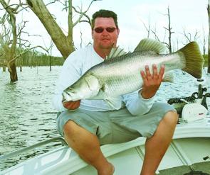 Ben caught this good-looking barra during a recent trip to the area.